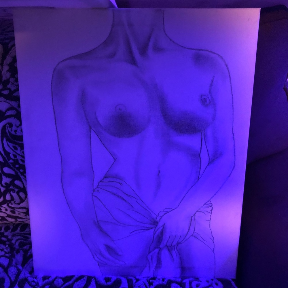Woman drawing